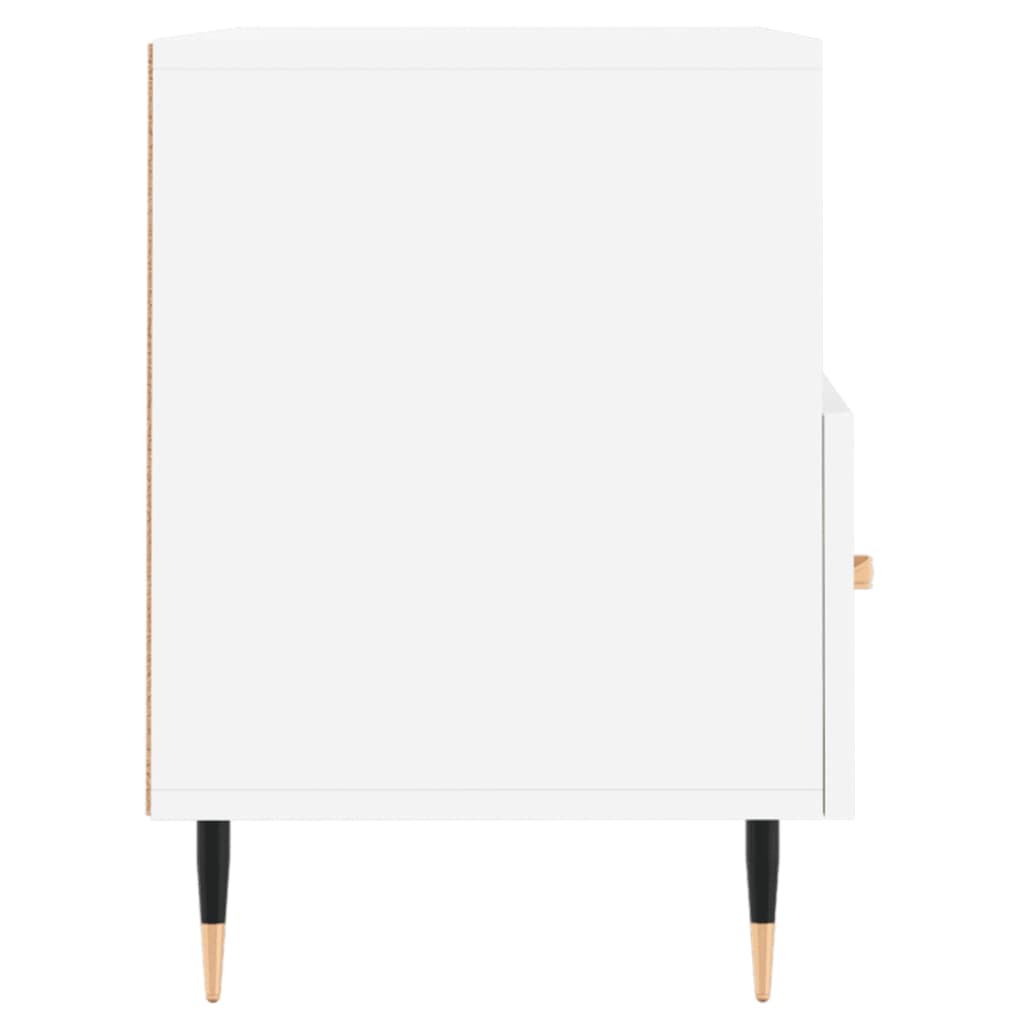 Meuble TV Blanc 80x36x50 cm Bois d'ingénierie - XIOS
