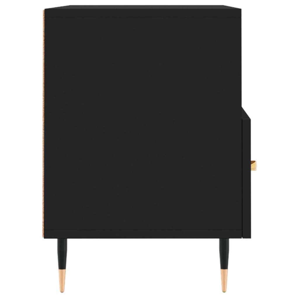 Meuble TV Noir 80x36x50 cm Bois d'ingénierie - XIOS