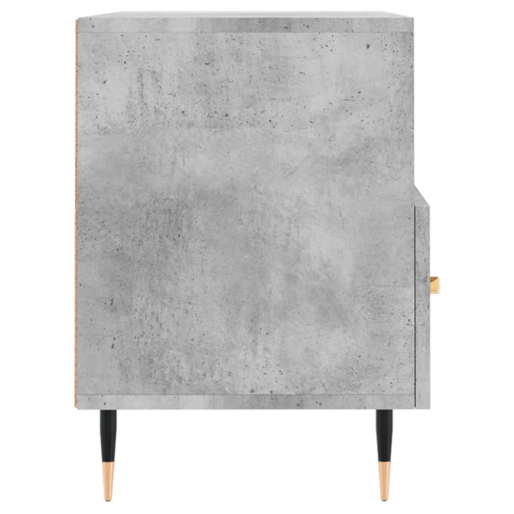 Meuble TV Gris béton 80x36x50 cm Bois d'ingénierie - XIOS