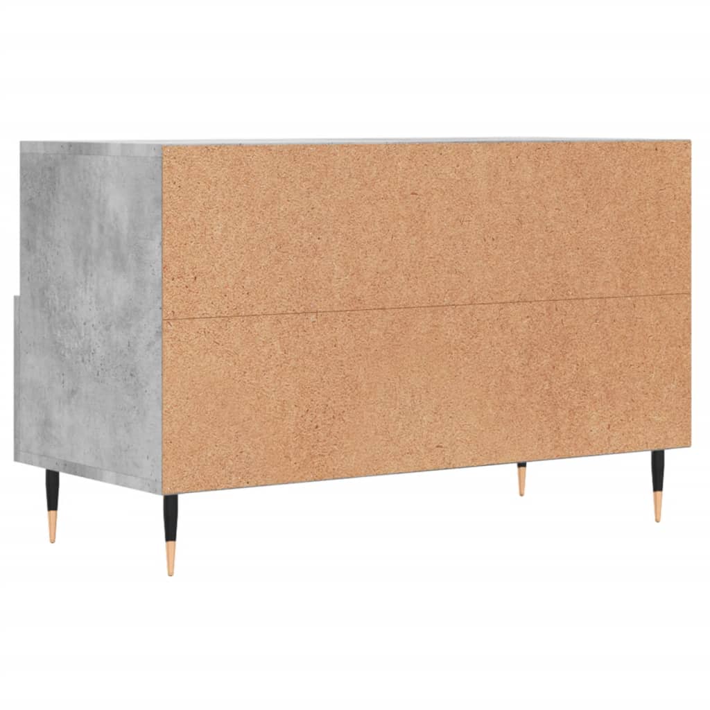 Meuble TV Gris béton 80x36x50 cm Bois d'ingénierie - XIOS