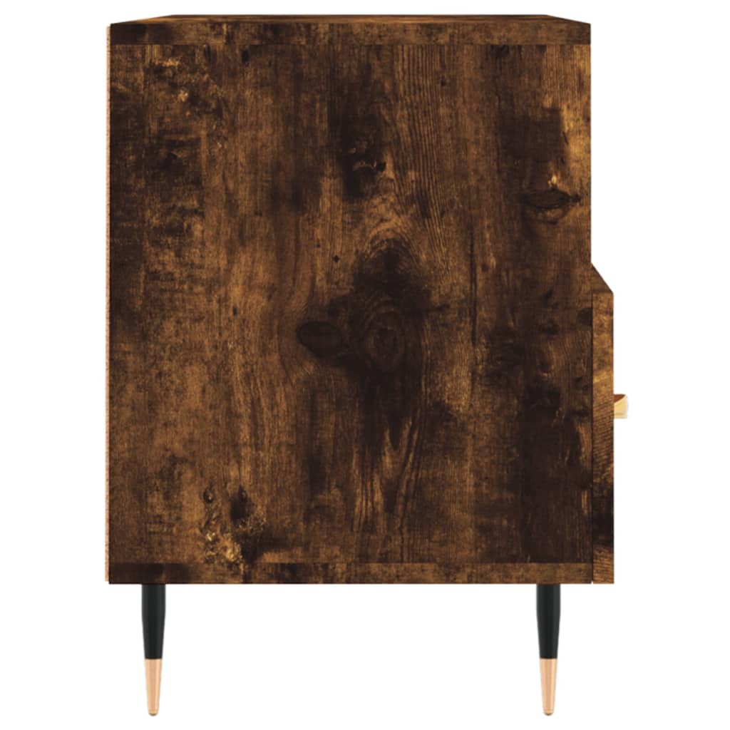 Meuble TV Chêne fumé 80x36x50 cm Bois d'ingénierie - XIOS