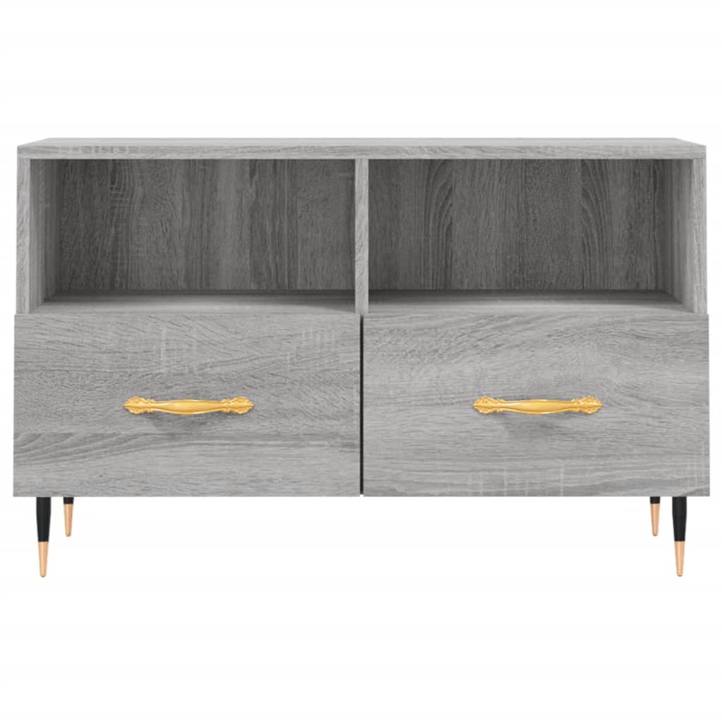 Meuble TV Sonoma gris 80x36x50 cm Bois d'ingénierie - XIOS