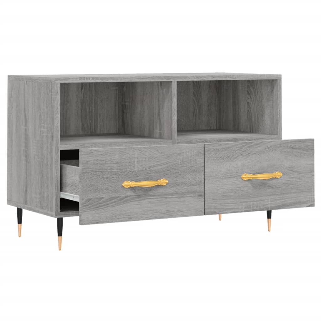 Meuble TV Sonoma gris 80x36x50 cm Bois d'ingénierie - XIOS
