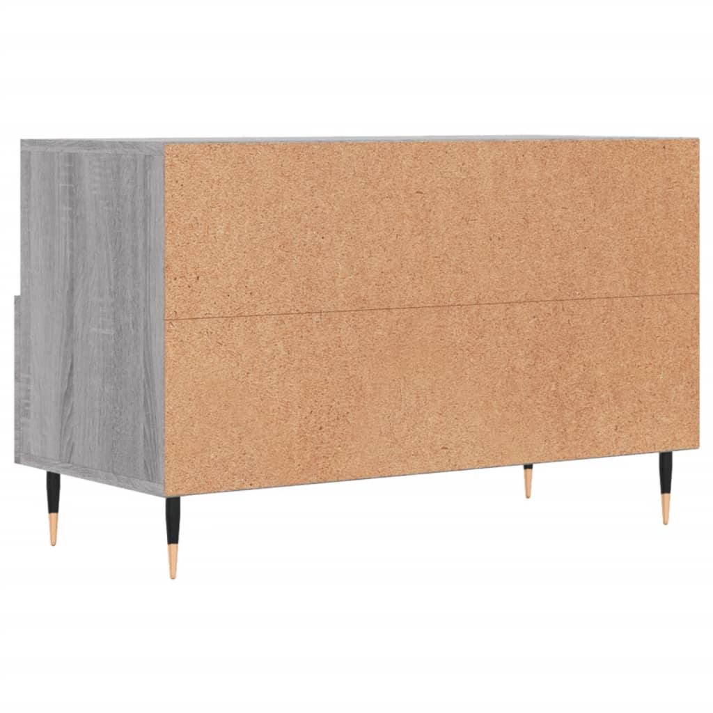 Meuble TV Sonoma gris 80x36x50 cm Bois d'ingénierie - XIOS