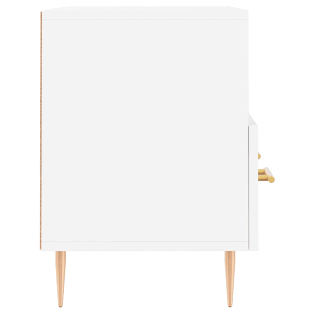 Meuble TV Blanc 80x36x50 cm Bois d'ingénierie Meubles TV vidaXL   