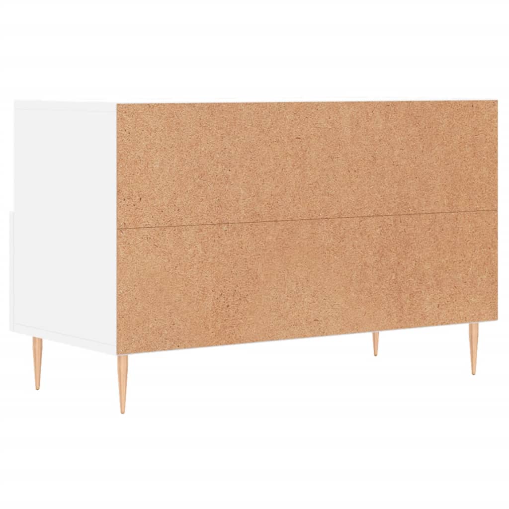 Meuble TV Blanc 80x36x50 cm Bois d'ingénierie Meubles TV vidaXL   