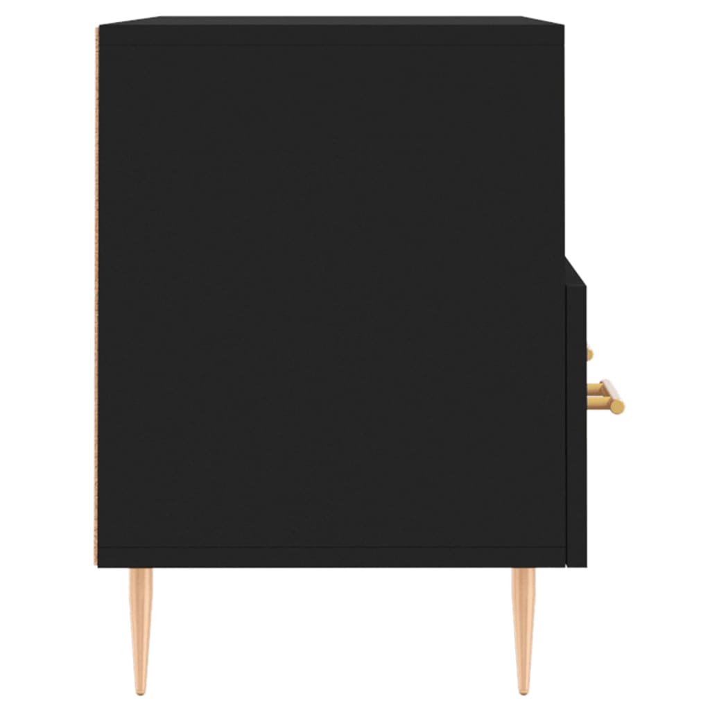 Meuble TV Noir 80x36x50 cm Bois d'ingénierie - XIOS