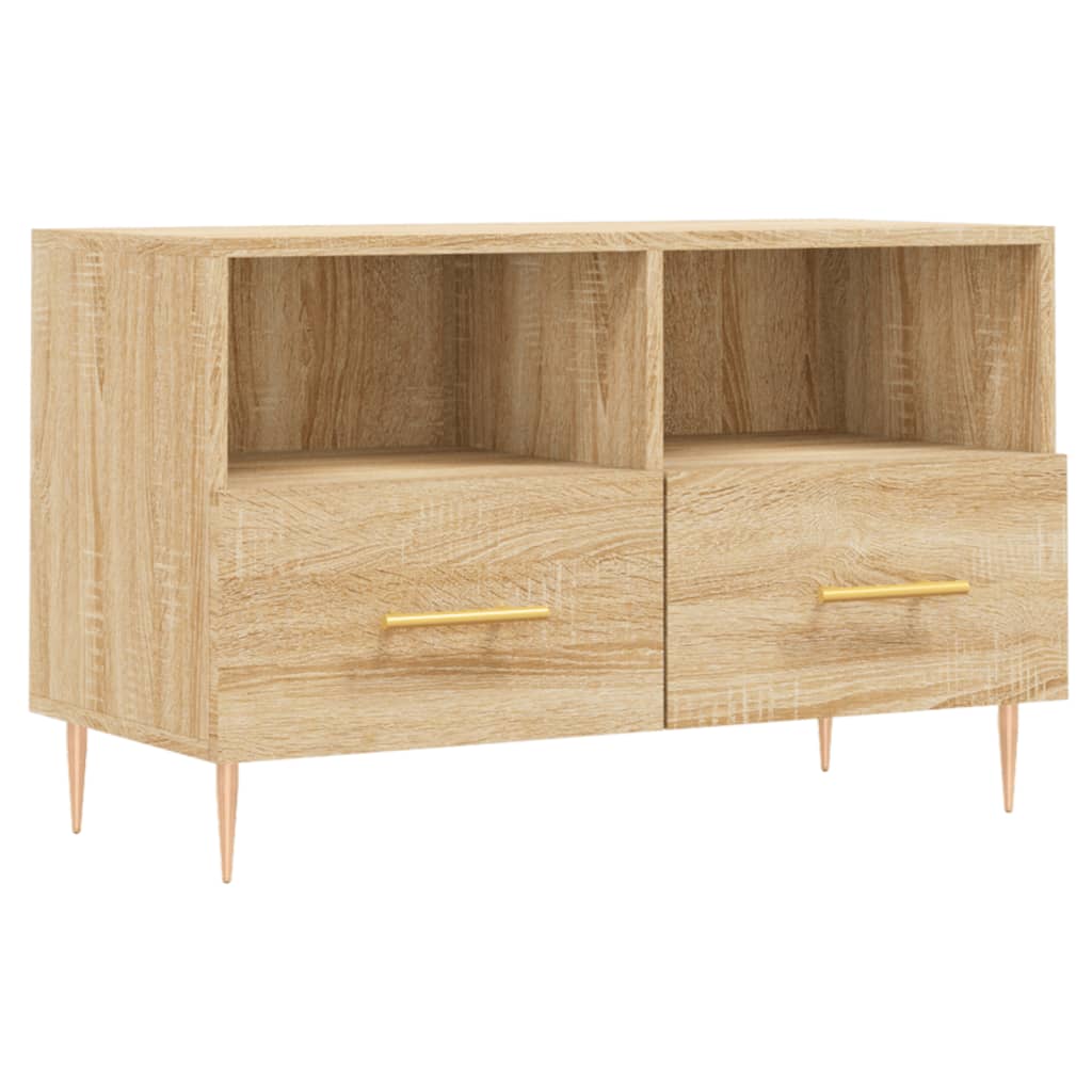Meuble TV Chêne sonoma 80x36x50 cm Bois d'ingénierie Meubles TV vidaXL   