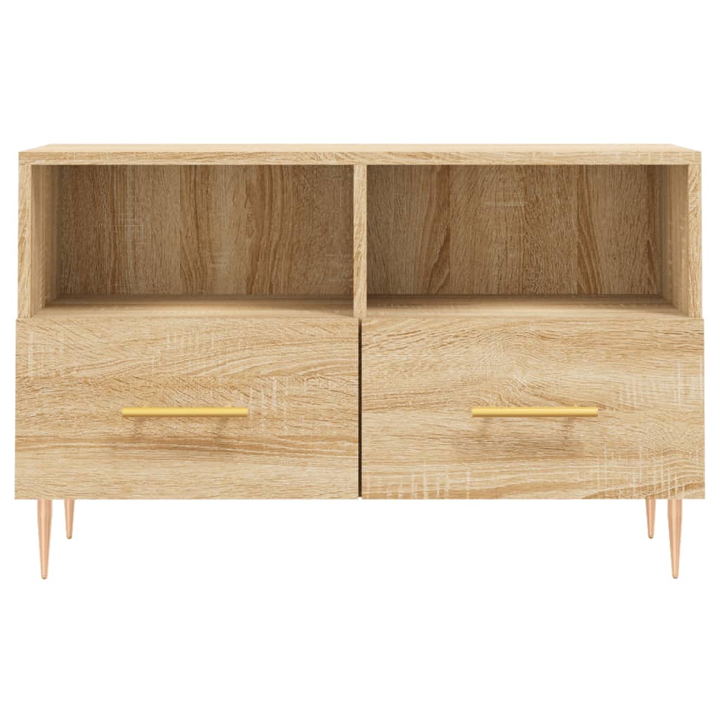 Meuble TV Chêne sonoma 80x36x50 cm Bois d'ingénierie Meubles TV vidaXL   