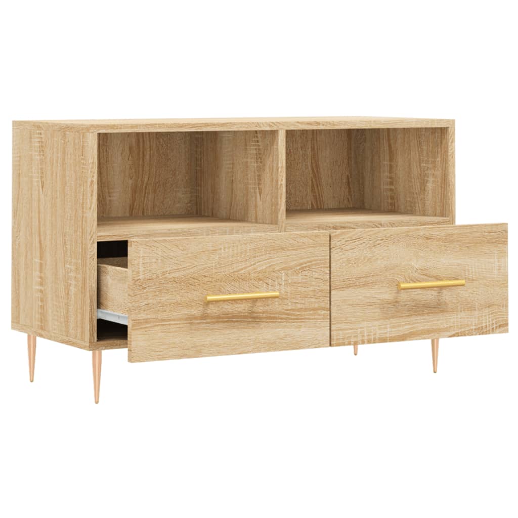 Meuble TV Chêne sonoma 80x36x50 cm Bois d'ingénierie Meubles TV vidaXL   