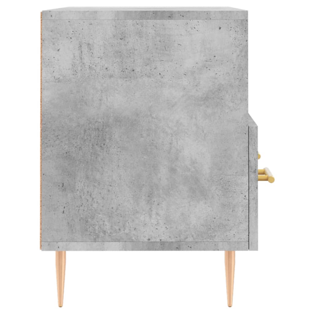 Meuble TV Gris béton 80x36x50 cm Bois d'ingénierie - XIOS