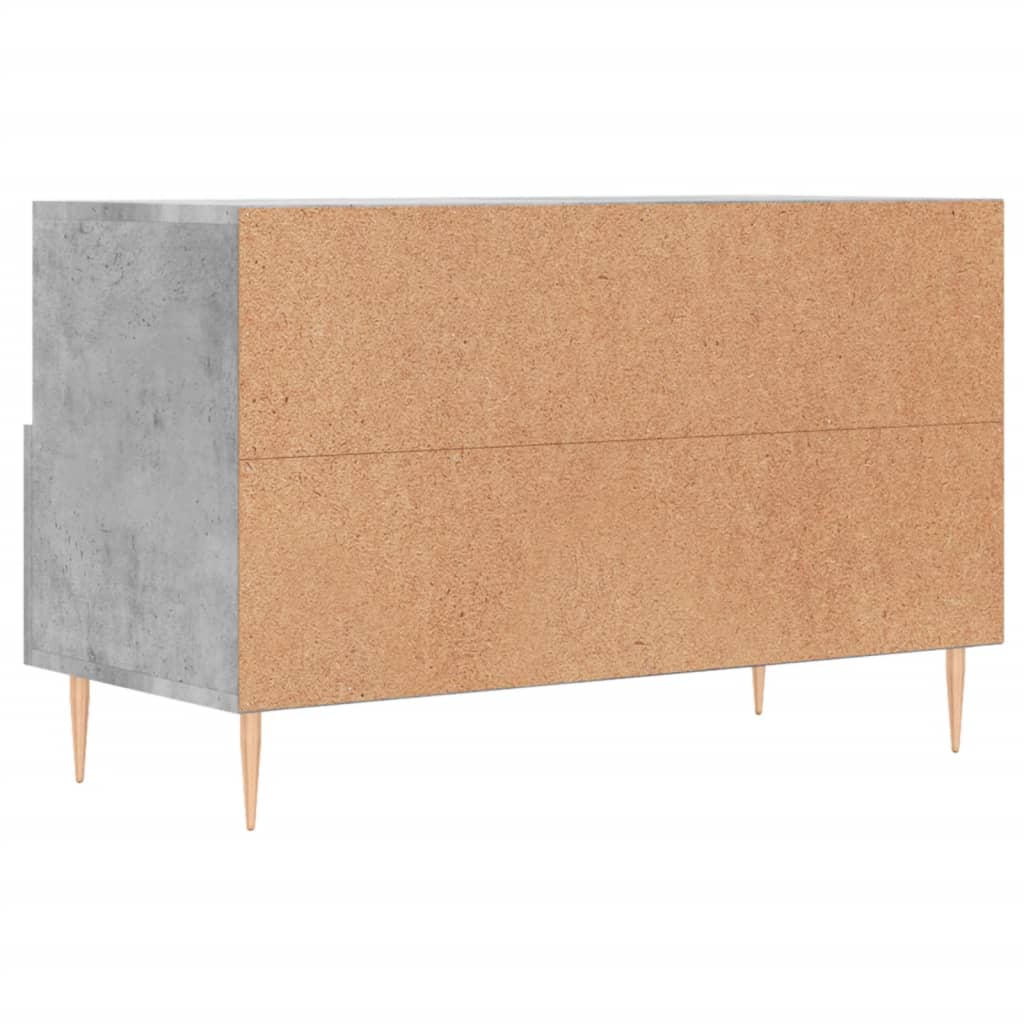Meuble TV Gris béton 80x36x50 cm Bois d'ingénierie - XIOS