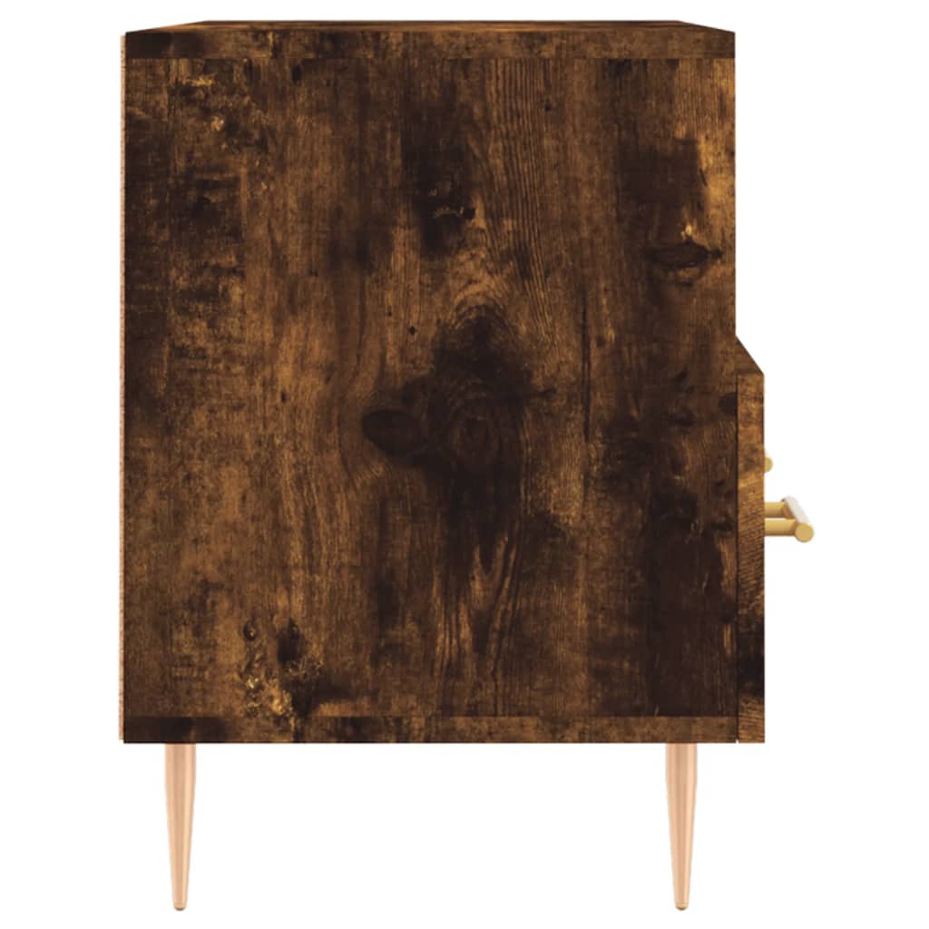 Meuble TV Chêne fumé 80x36x50 cm Bois d'ingénierie Meubles TV vidaXL   
