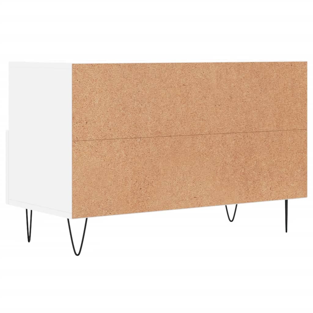 Meuble TV Blanc 80x36x50 cm Bois d'ingénierie - XIOS