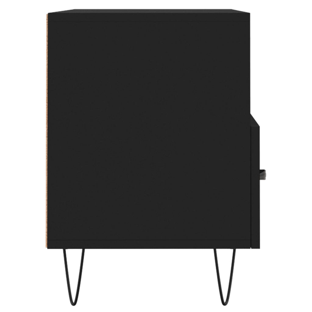 Meuble TV Noir 80x36x50 cm Bois d'ingénierie - XIOS
