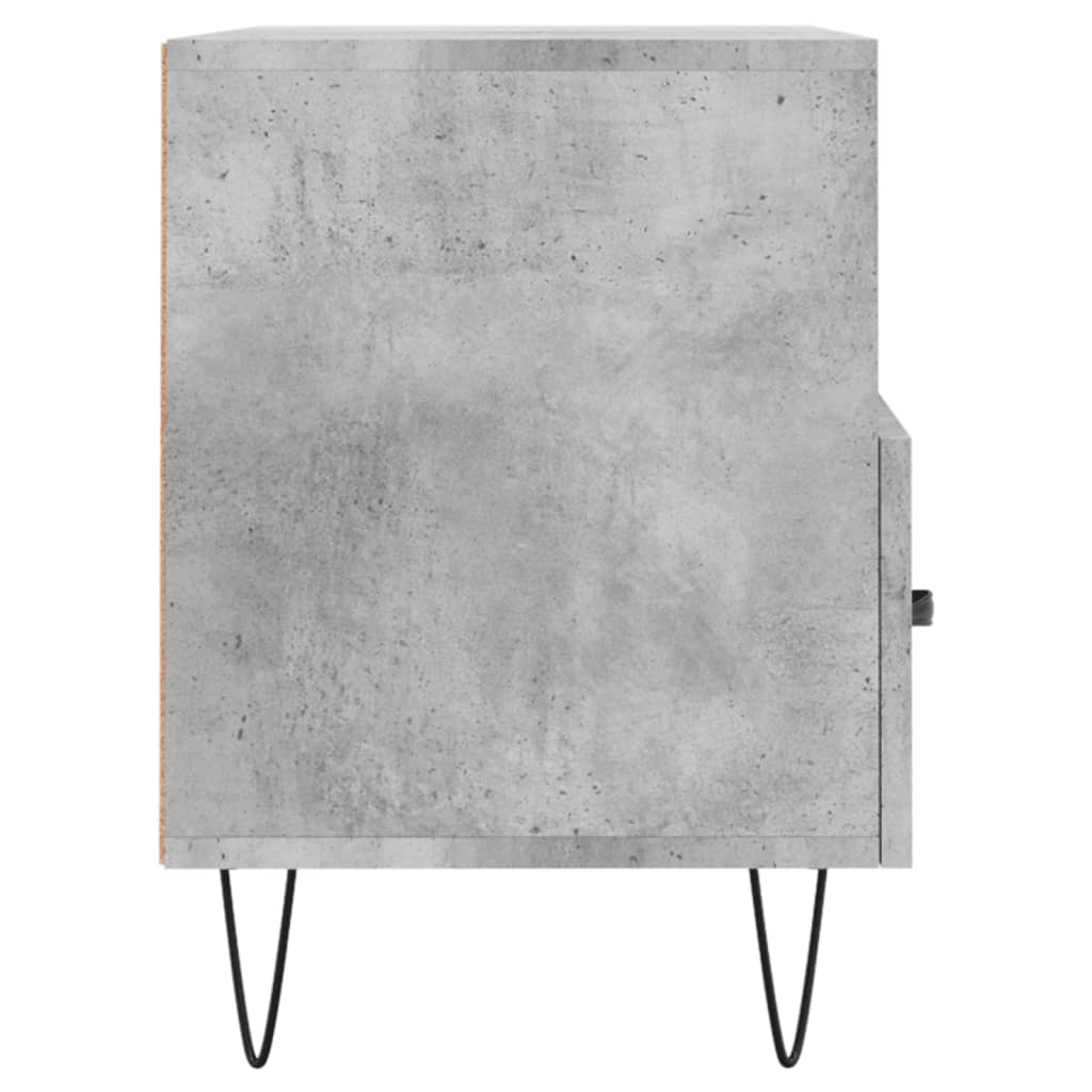 Meuble TV Gris béton 80x36x50 cm Bois d'ingénierie - XIOS
