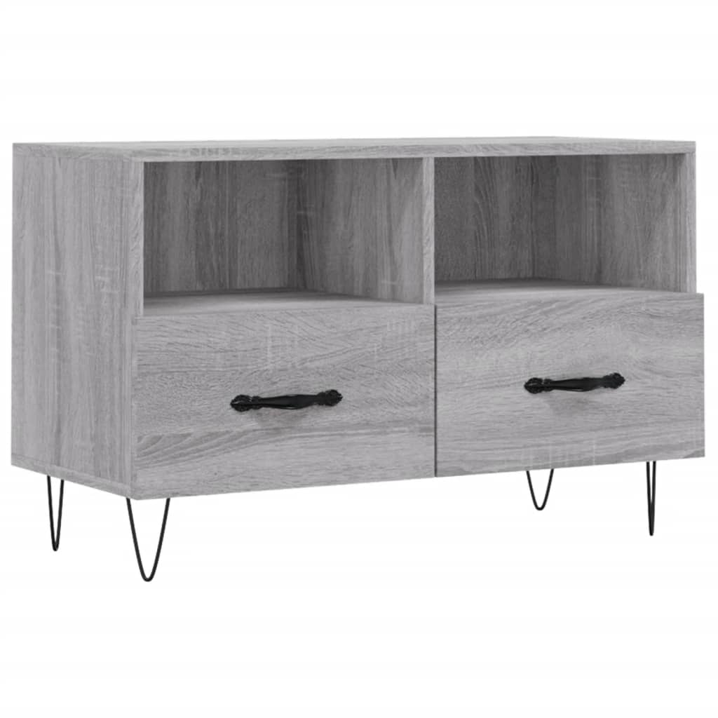 Meuble TV Sonoma gris 80x36x50 cm Bois d'ingénierie - XIOS