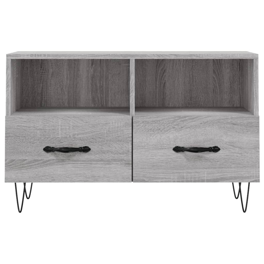 Meuble TV Sonoma gris 80x36x50 cm Bois d'ingénierie - XIOS