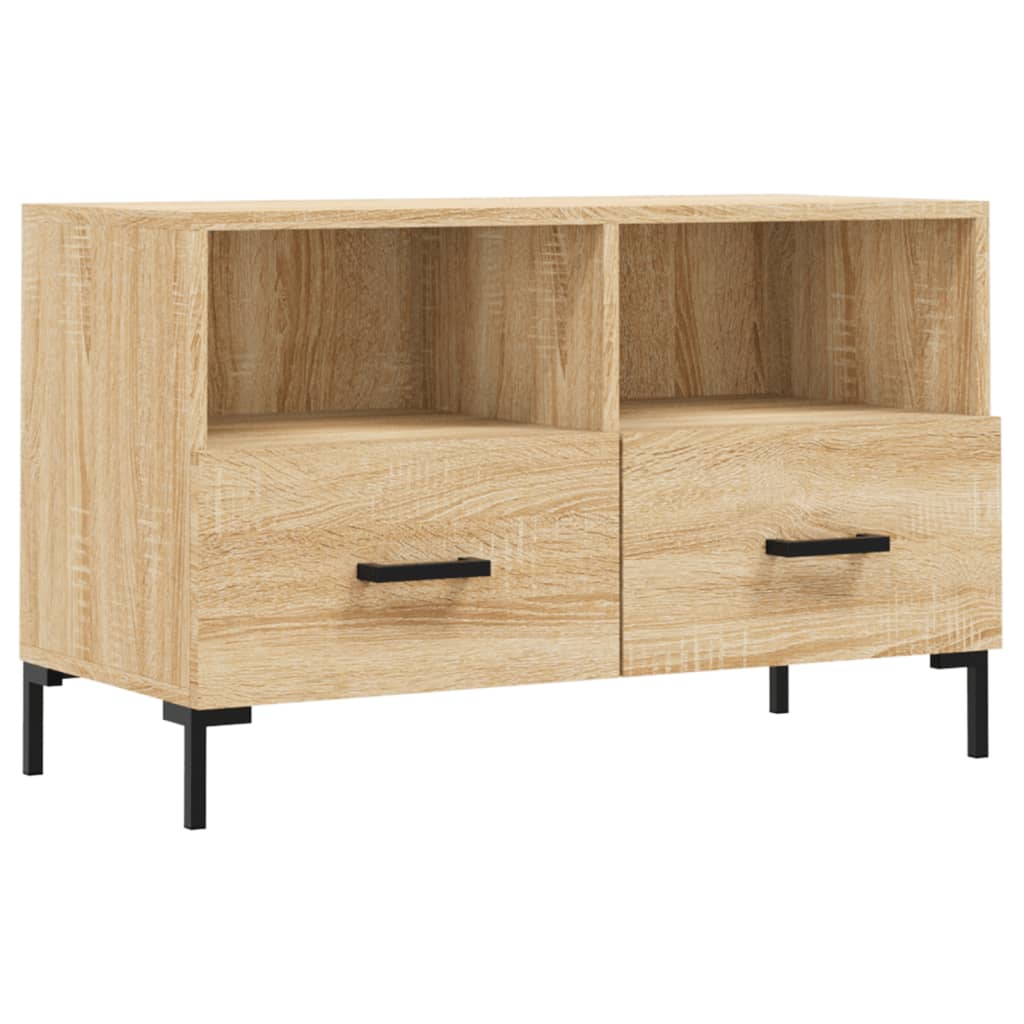 Meuble TV Chêne sonoma 80x36x50 cm Bois d'ingénierie - XIOS