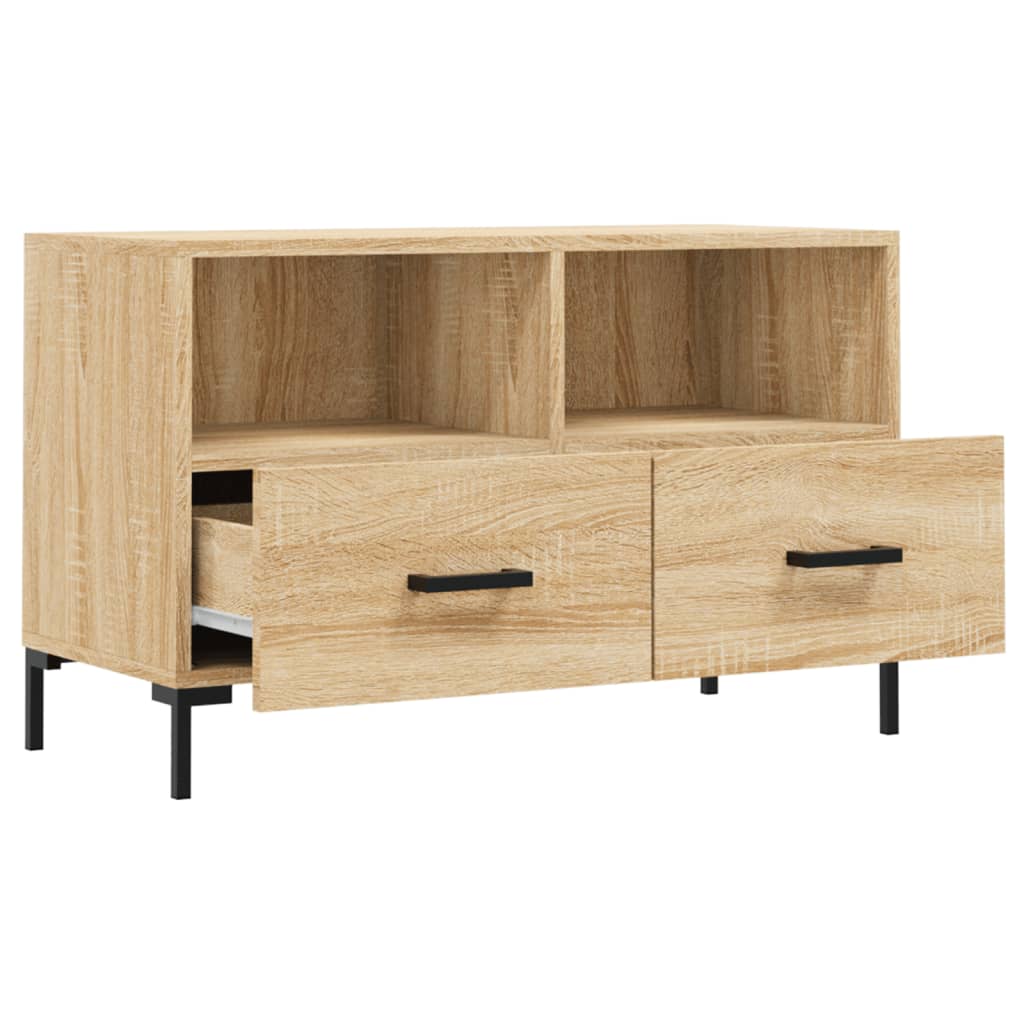Meuble TV Chêne sonoma 80x36x50 cm Bois d'ingénierie - XIOS