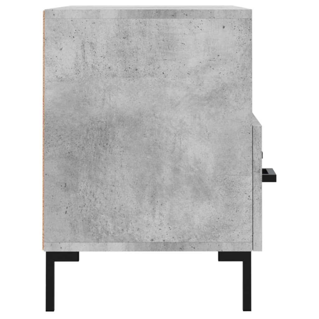 Meuble TV Gris béton 80x36x50 cm Bois d'ingénierie - XIOS
