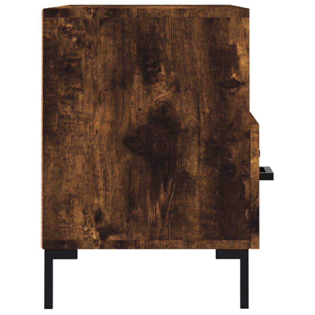 Meuble TV Chêne fumé 80x36x50 cm Bois d'ingénierie - XIOS