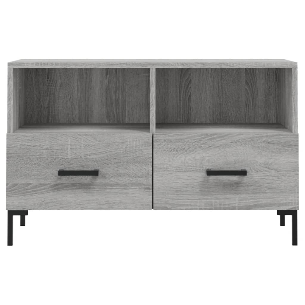 Meuble TV Sonoma gris 80x36x50 cm Bois d'ingénierie - XIOS