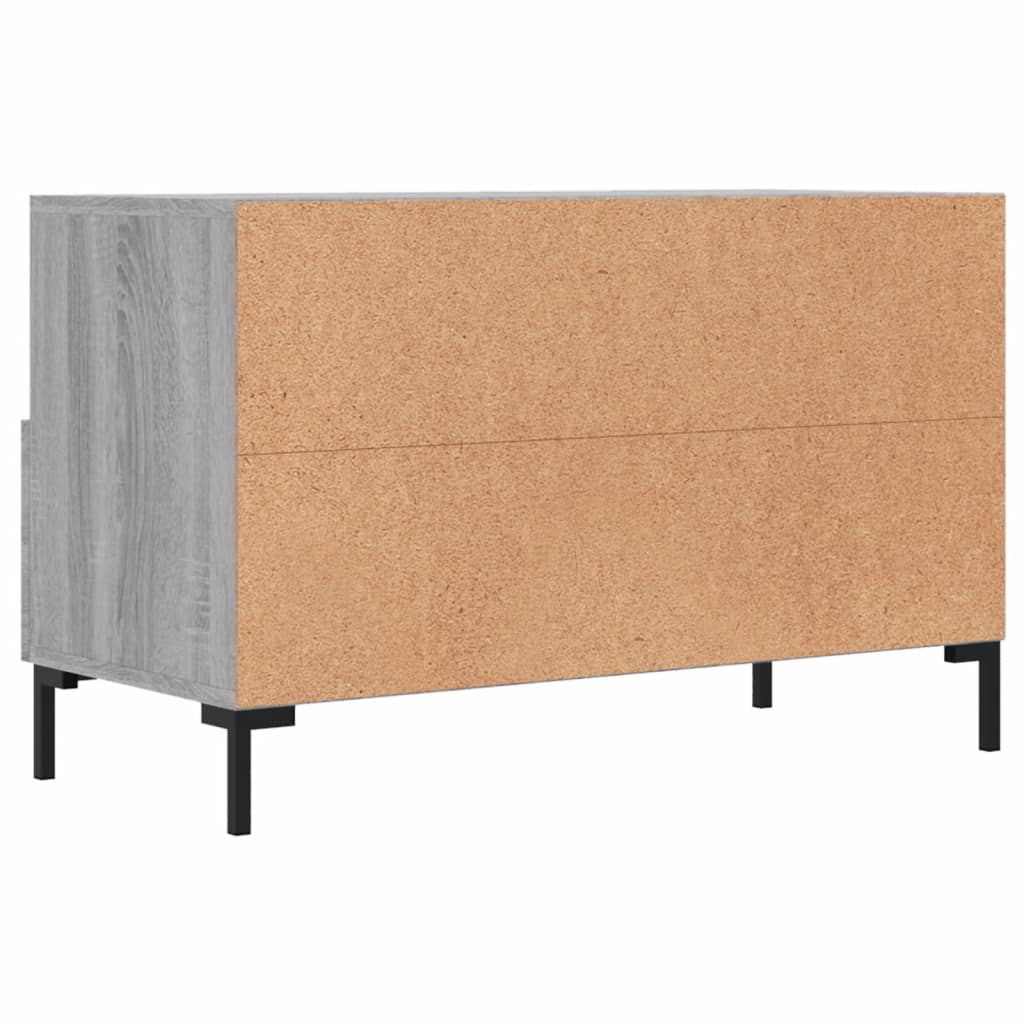 Meuble TV Sonoma gris 80x36x50 cm Bois d'ingénierie - XIOS