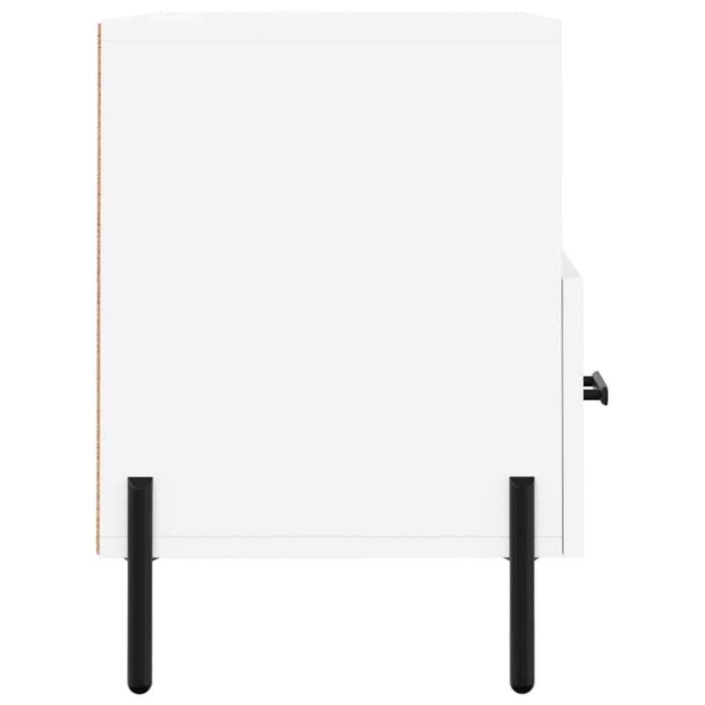 Meuble TV Blanc 80x36x50 cm Bois d'ingénierie - XIOS