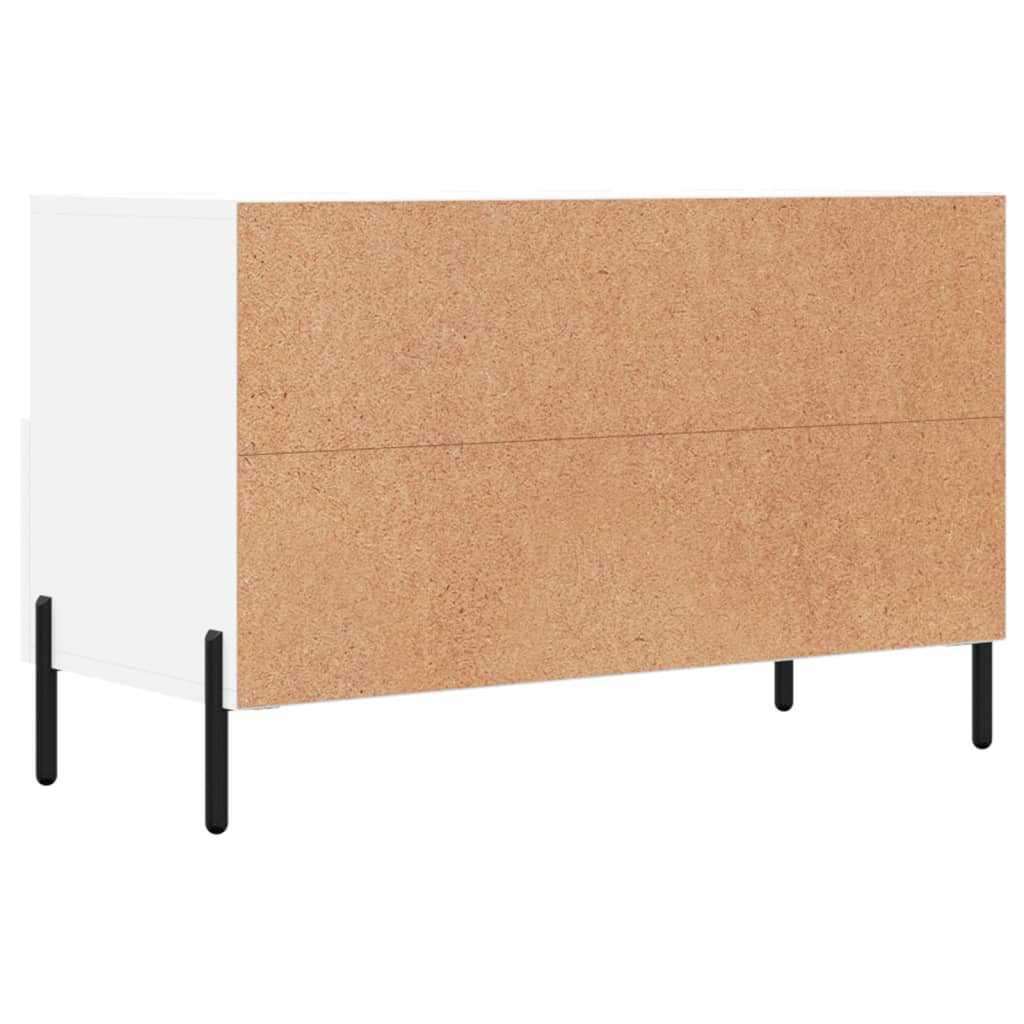 Meuble TV Blanc 80x36x50 cm Bois d'ingénierie - XIOS