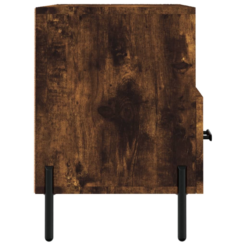Meuble TV Chêne fumé 80x36x50 cm Bois d'ingénierie - XIOS