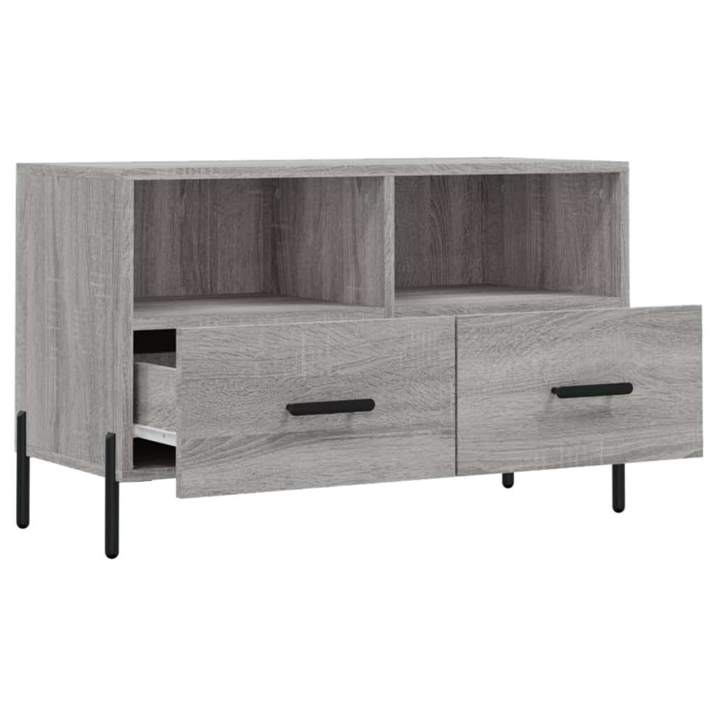 Meuble TV Sonoma gris 80x36x50 cm Bois d'ingénierie - XIOS
