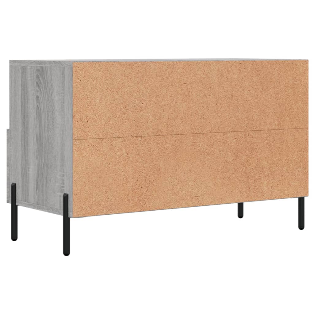 Meuble TV Sonoma gris 80x36x50 cm Bois d'ingénierie - XIOS