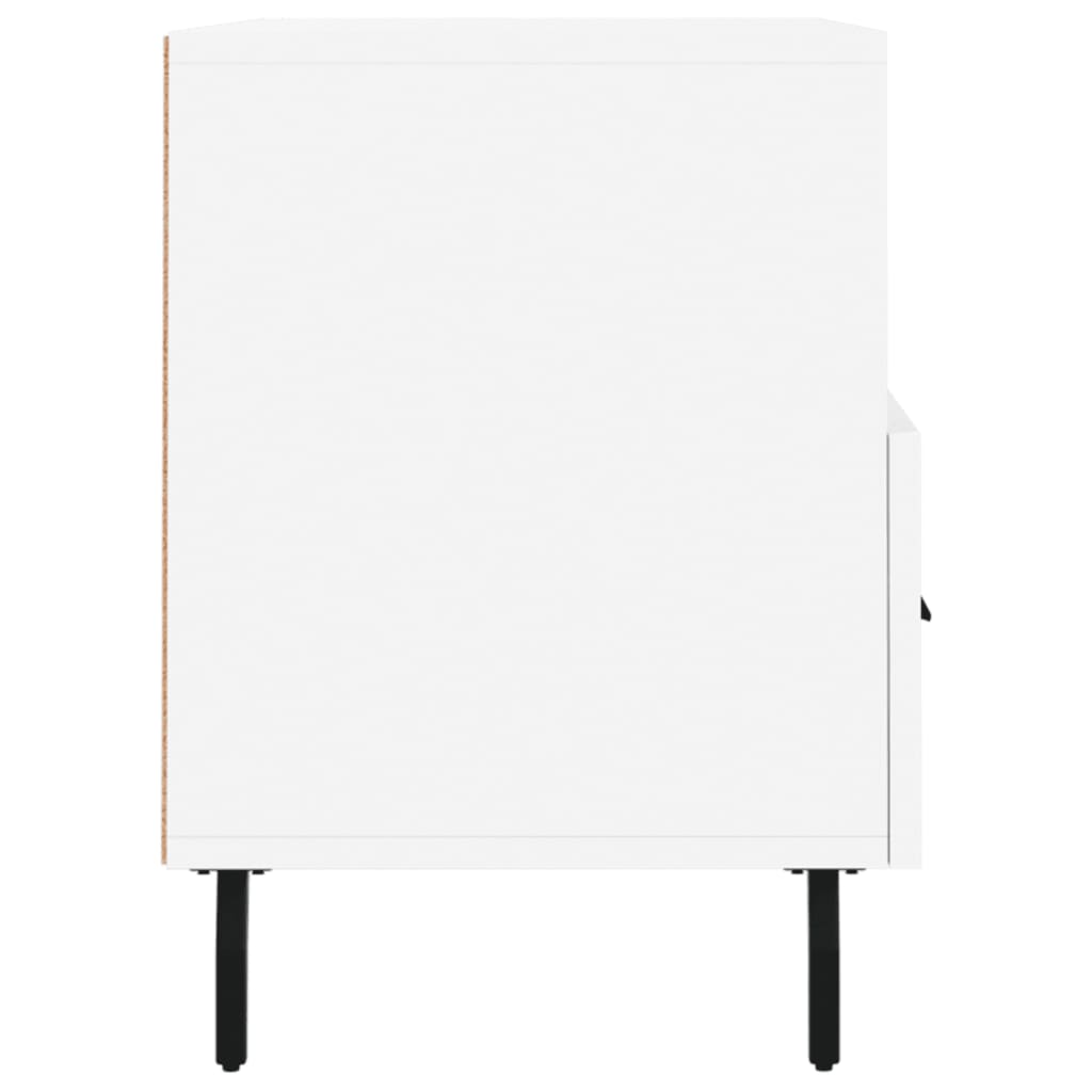 Meuble TV Blanc 80x36x50 cm Bois d'ingénierie - XIOS