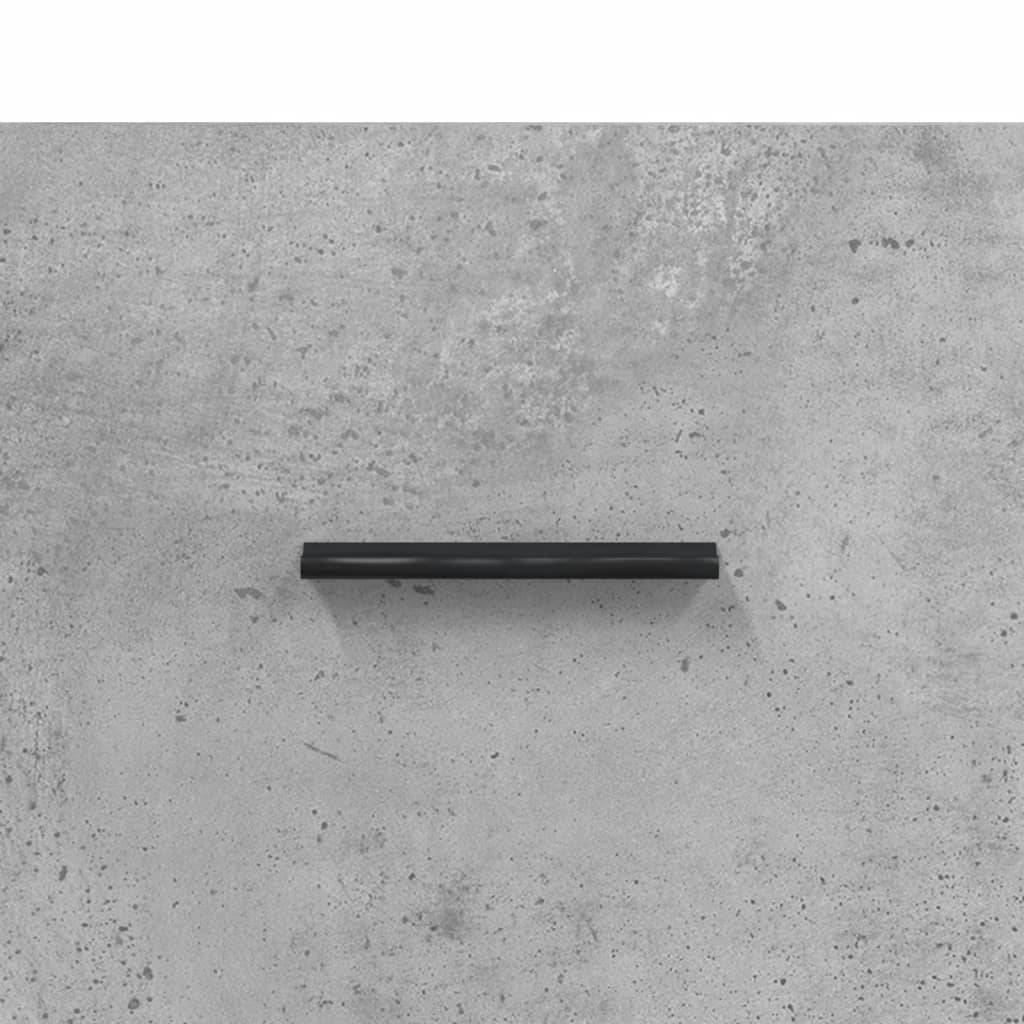 Meuble TV Gris béton 80x36x50 cm Bois d'ingénierie - XIOS