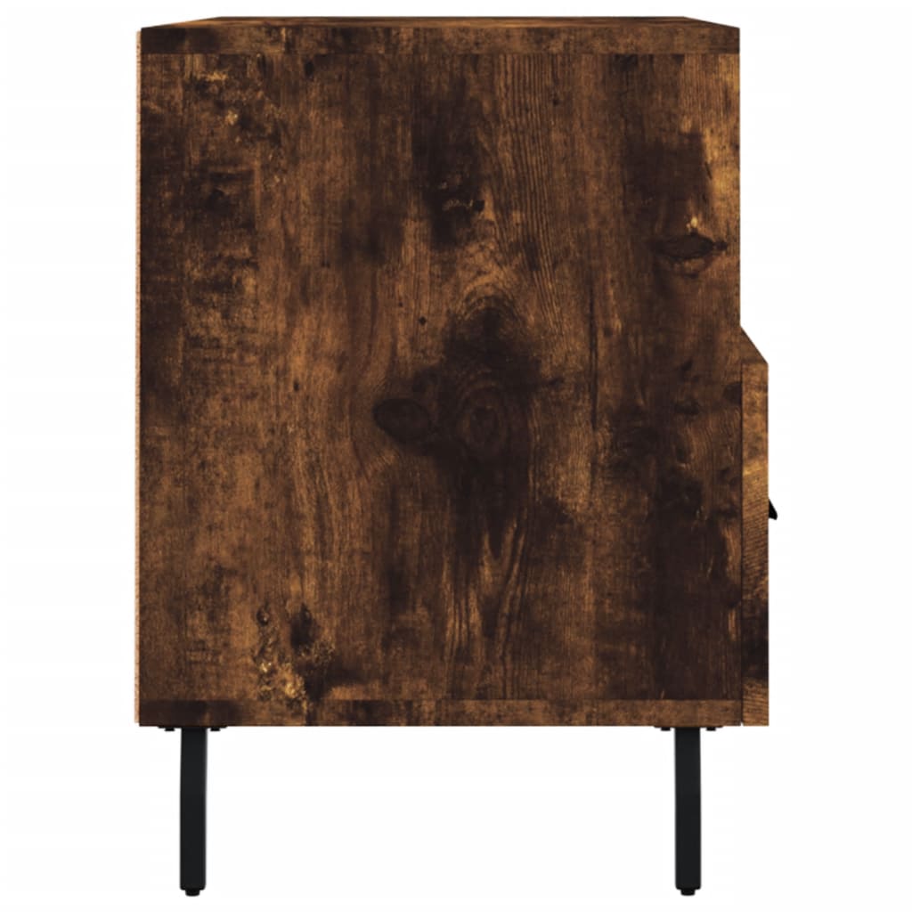 Meuble TV Chêne fumé 80x36x50 cm Bois d'ingénierie - XIOS