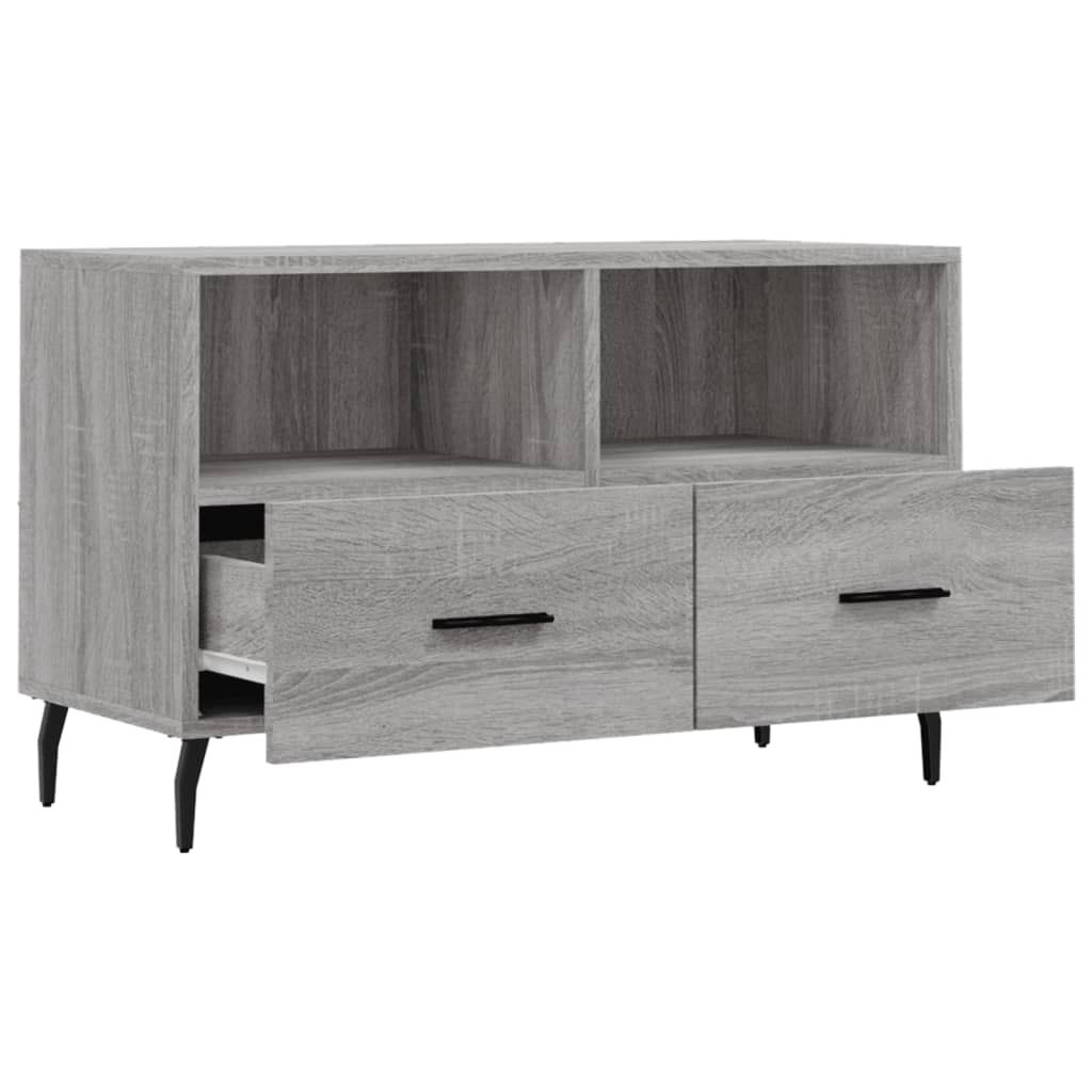 Meuble TV Sonoma gris 80x36x50 cm Bois d'ingénierie - XIOS