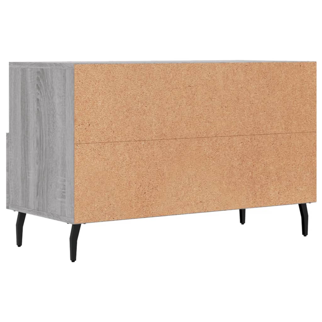 Meuble TV Sonoma gris 80x36x50 cm Bois d'ingénierie - XIOS