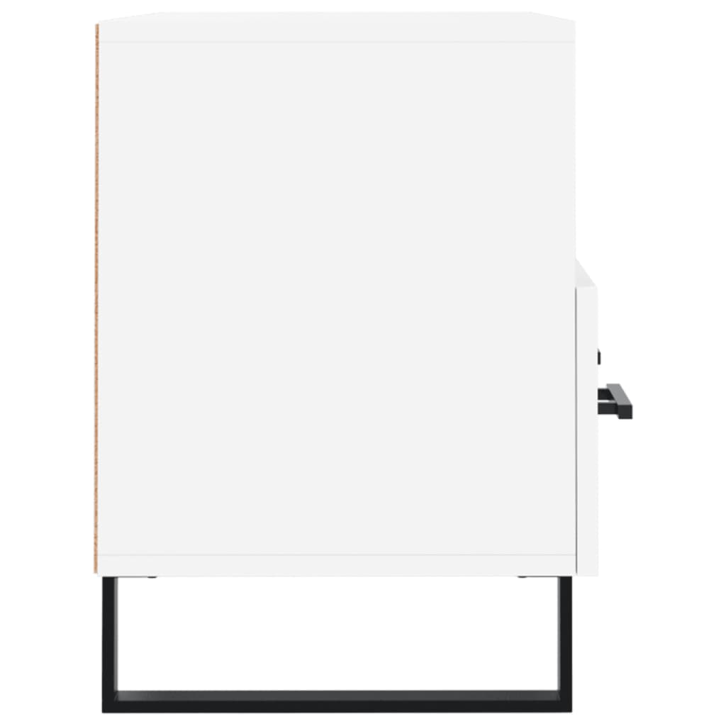 Meuble TV Blanc 80x36x50 cm Bois d'ingénierie - XIOS