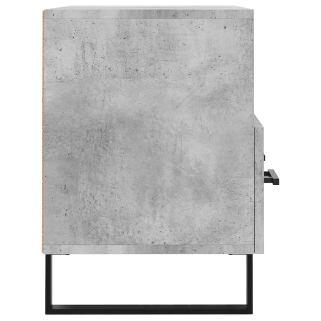 Meuble TV Gris béton 80x36x50 cm Bois d'ingénierie - XIOS