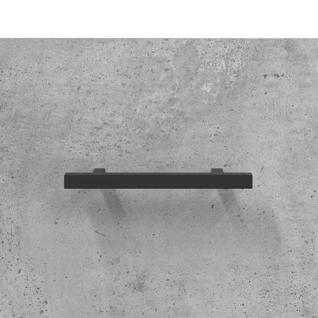 Meuble TV Gris béton 80x36x50 cm Bois d'ingénierie - XIOS