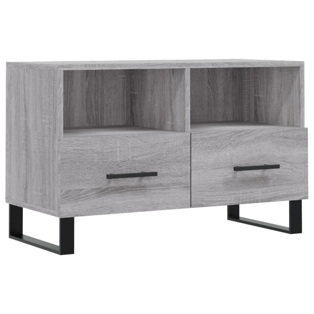 Meuble TV Sonoma gris 80x36x50 cm Bois d'ingénierie - XIOS