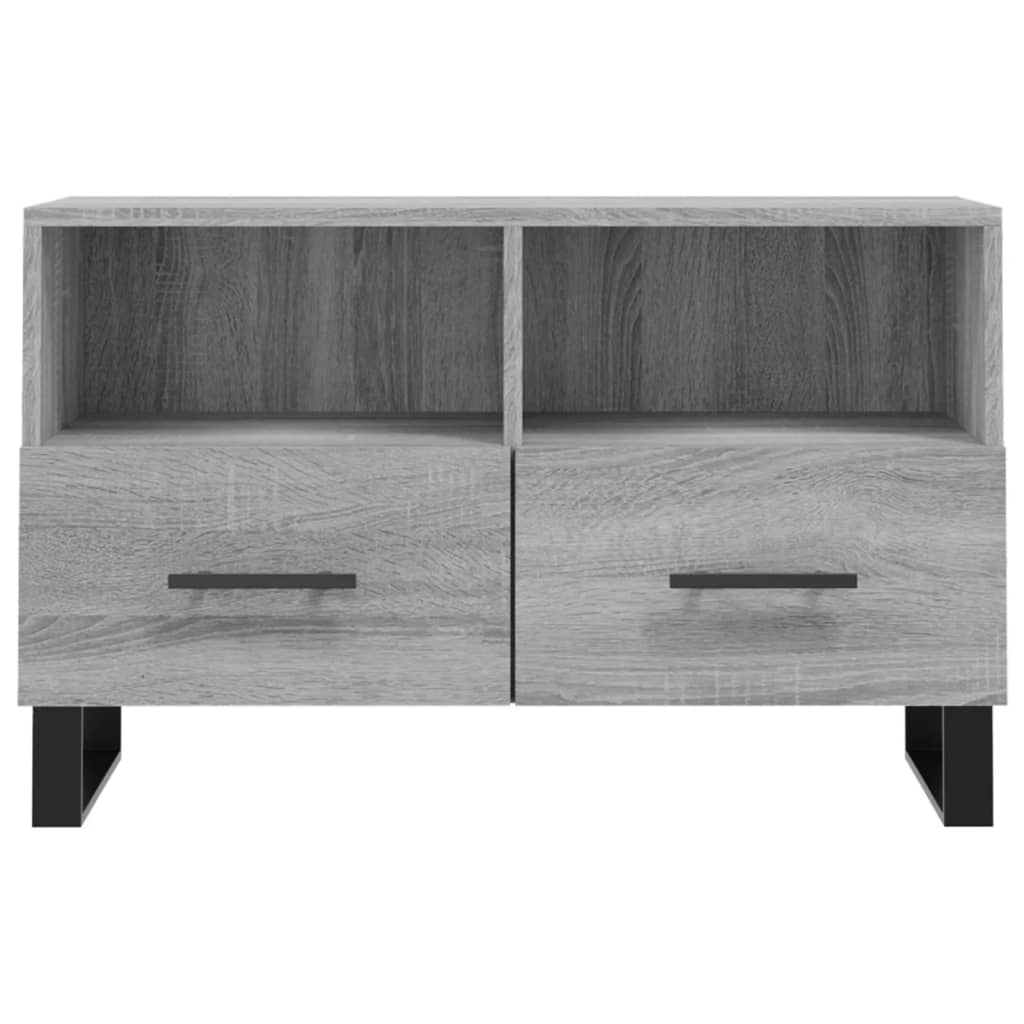 Meuble TV Sonoma gris 80x36x50 cm Bois d'ingénierie - XIOS