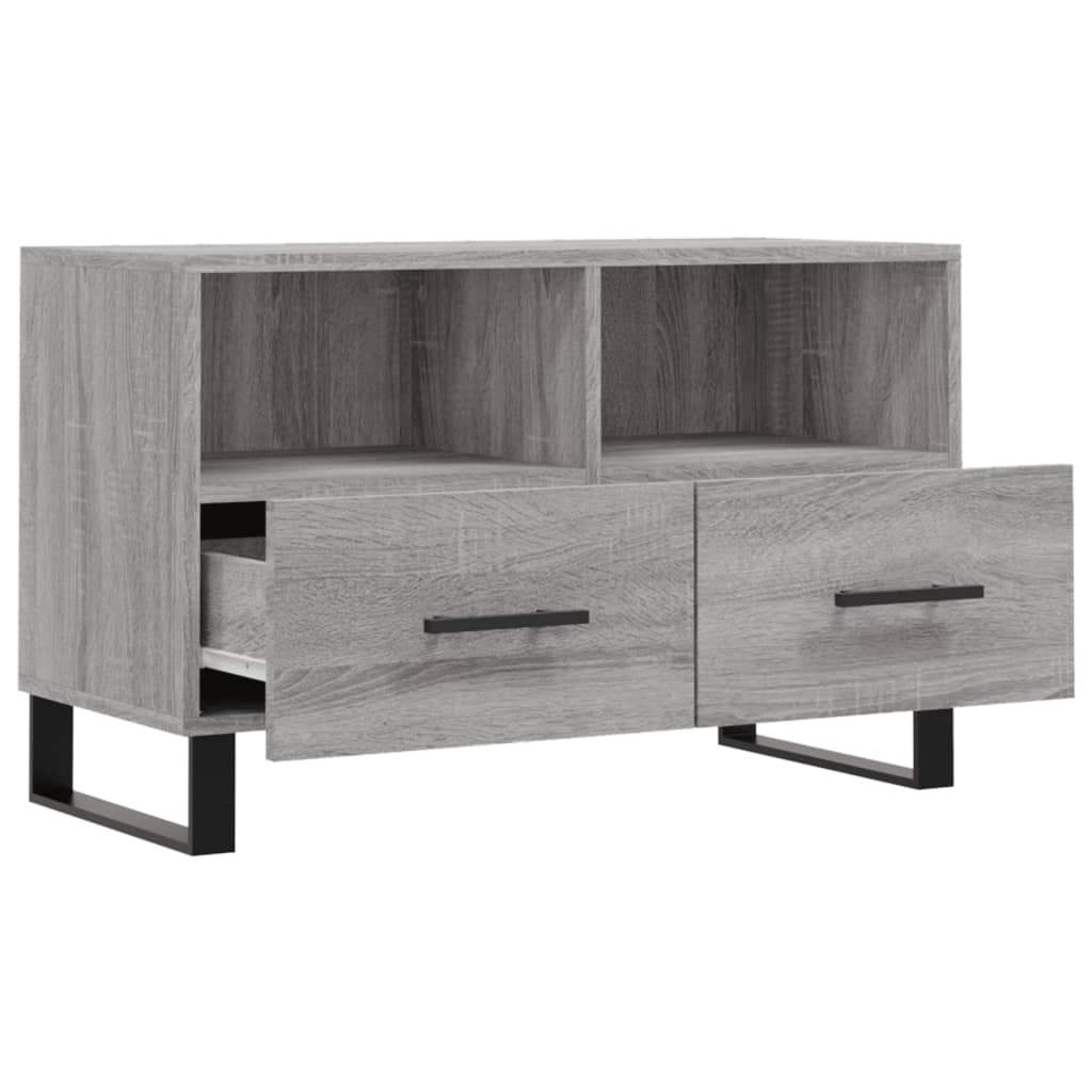 Meuble TV Sonoma gris 80x36x50 cm Bois d'ingénierie - XIOS