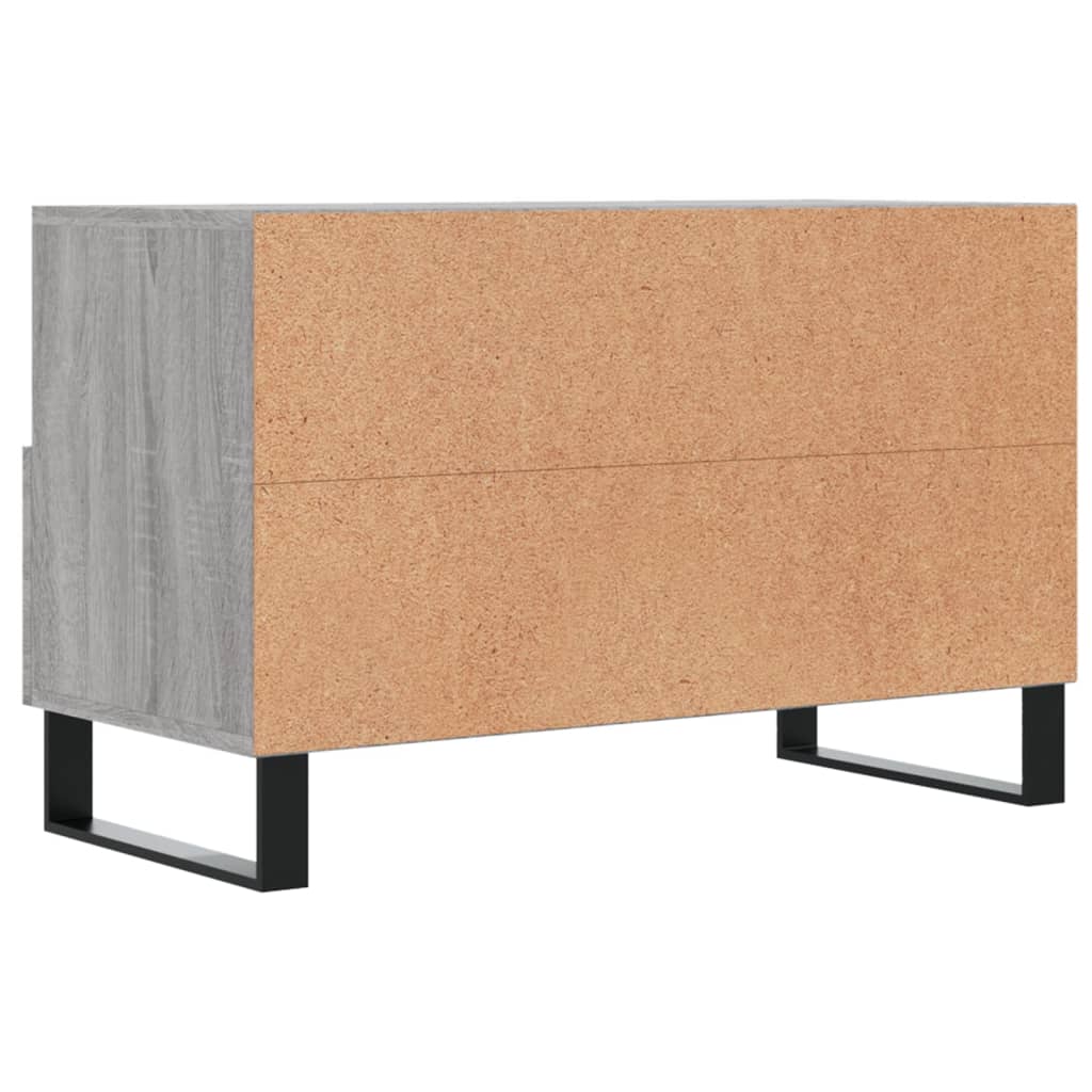 Meuble TV Sonoma gris 80x36x50 cm Bois d'ingénierie - XIOS