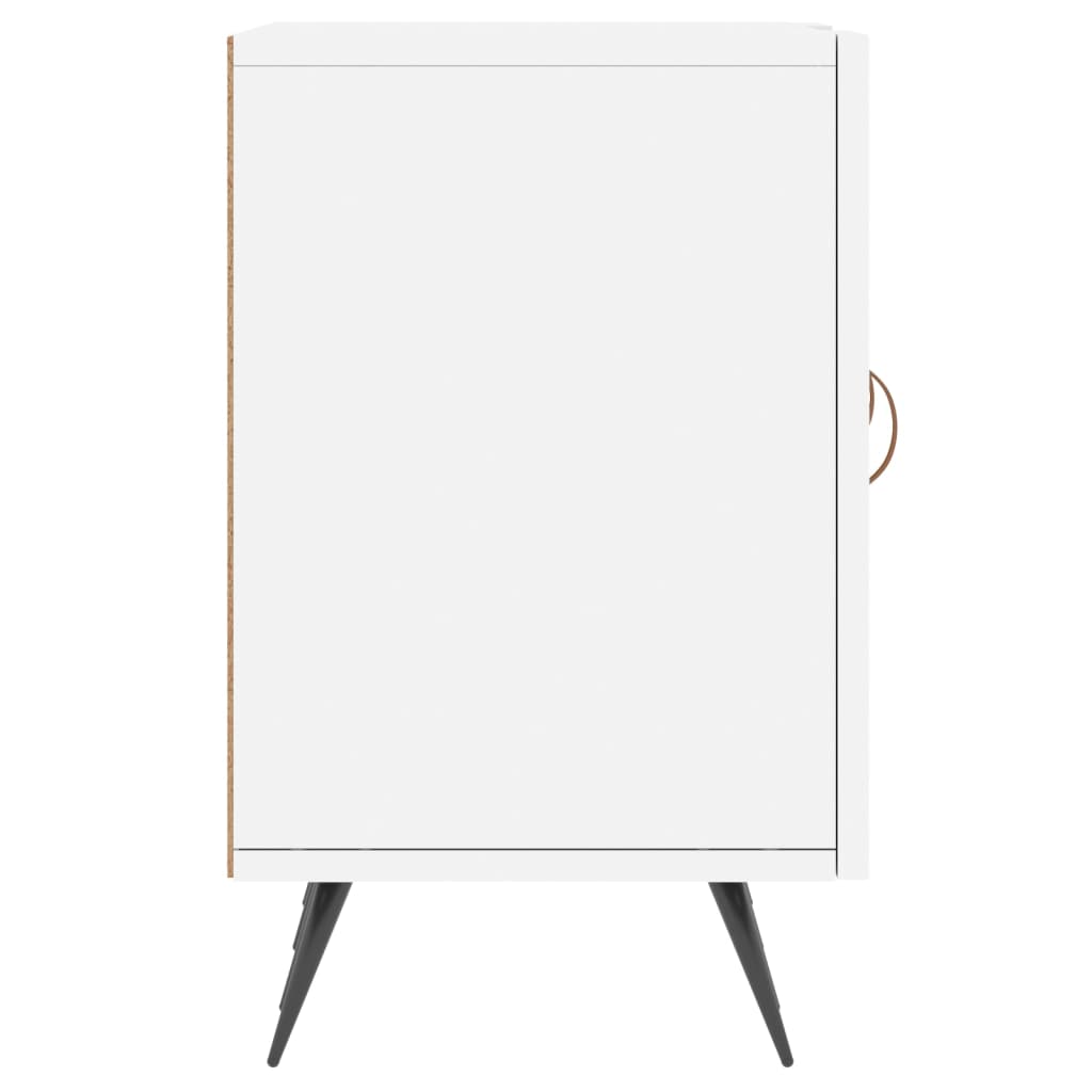 Meuble TV blanc 150x30x50 cm bois d'ingénierie - XIOS