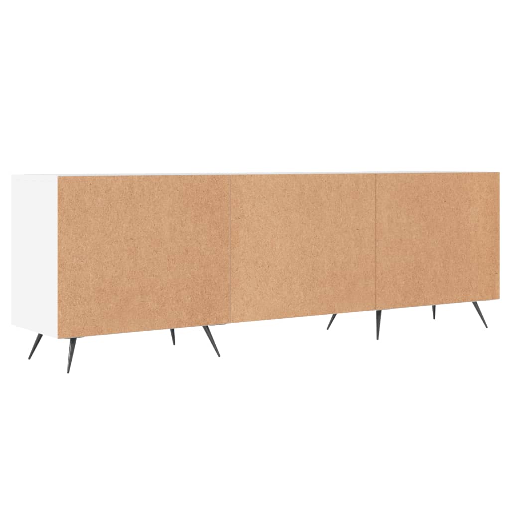 Meuble TV blanc 150x30x50 cm bois d'ingénierie - XIOS