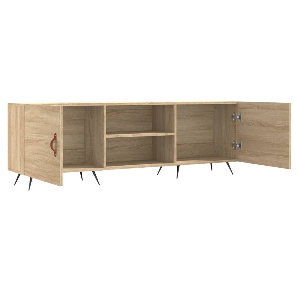 Meuble TV chêne sonoma 150x30x50 cm bois d'ingénierie - XIOS