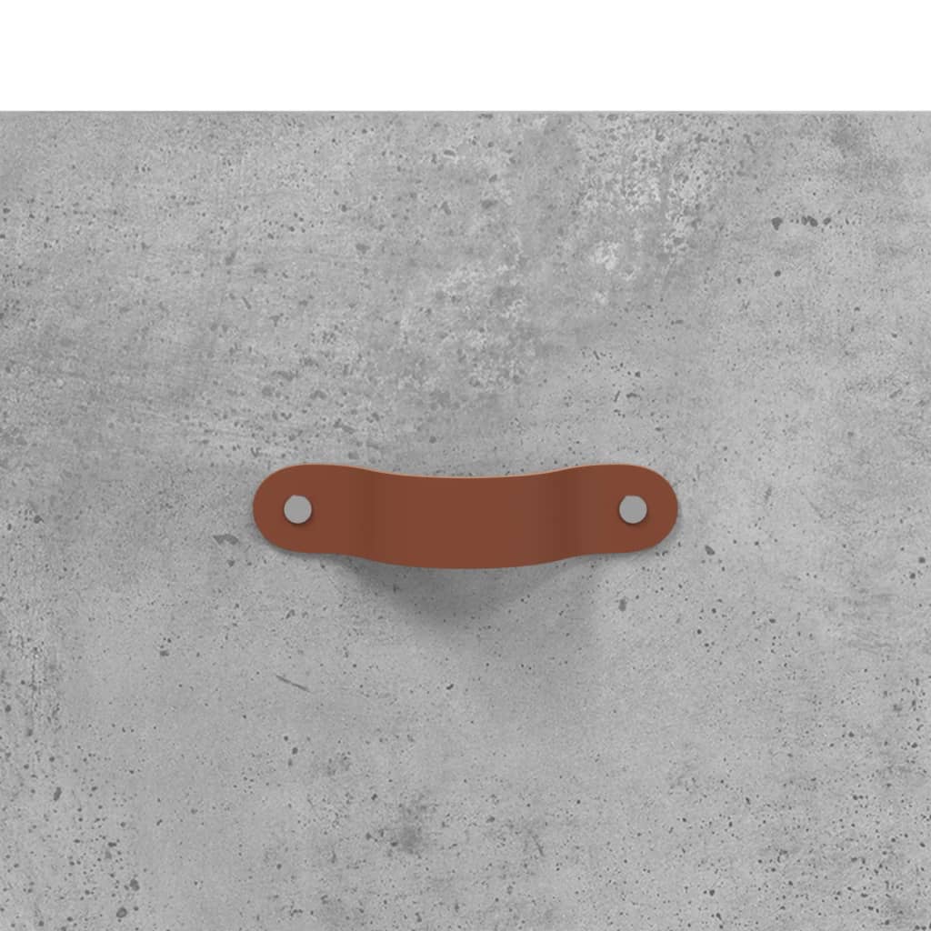 Meuble TV gris béton 150x30x50 cm bois d'ingénierie - XIOS