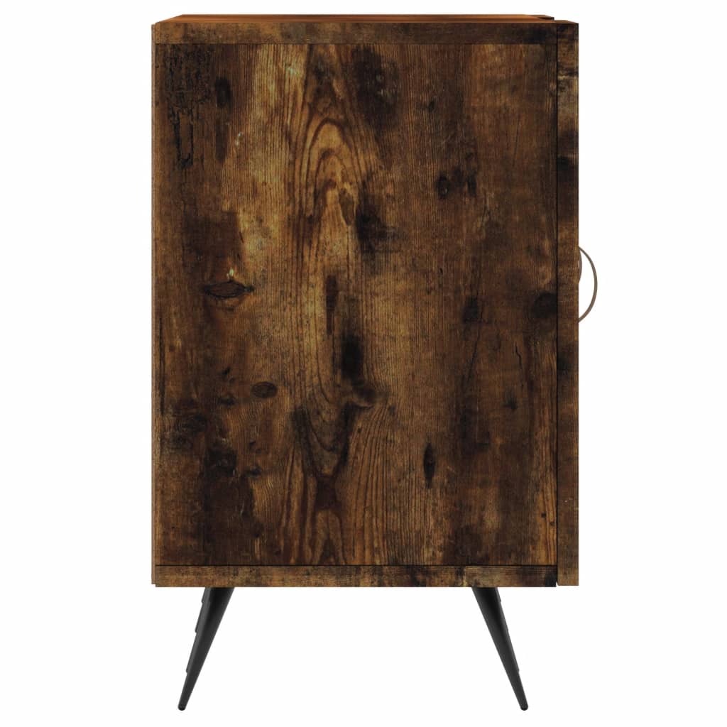 Meuble TV chêne fumé 150x30x50 cm bois d'ingénierie - XIOS